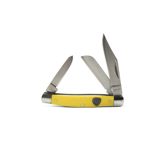 ARIAT STOCKMAN YELLOW  ACC KNIVES  A710010818-L
