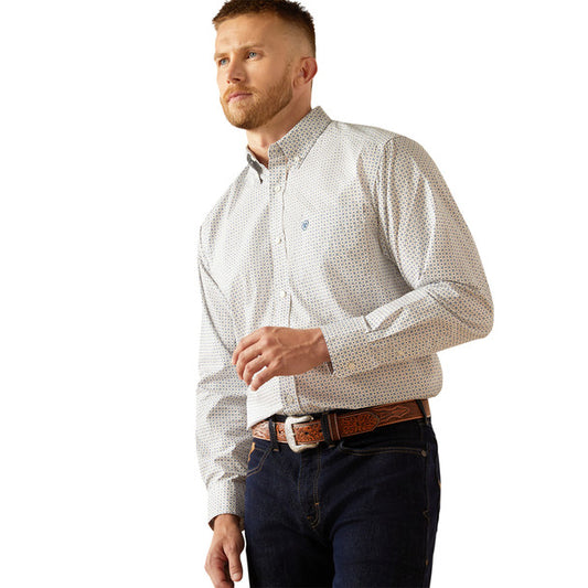 ARIAT SUTTON CLASSIC FIT KHAKI PRINT MEN'S SHIRT 10058968