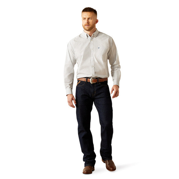 ARIAT SUTTON CLASSIC FIT KHAKI PRINT MEN'S SHIRT 10058968