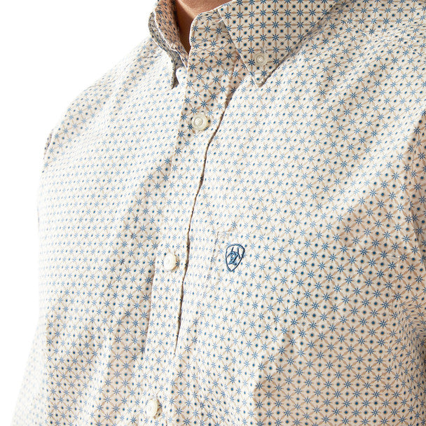 ARIAT SUTTON CLASSIC FIT KHAKI PRINT MEN'S SHIRT 10058968