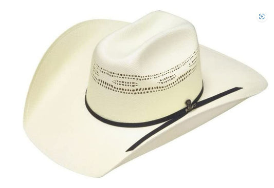 A73124 Ariat Bangora Straw 2 Cord Golden Brown Band Western Cowboy Hat