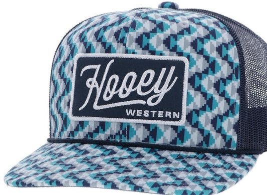 "Lakota" Hat Turquoise/Navy w/Pattern 2548T-TQNV