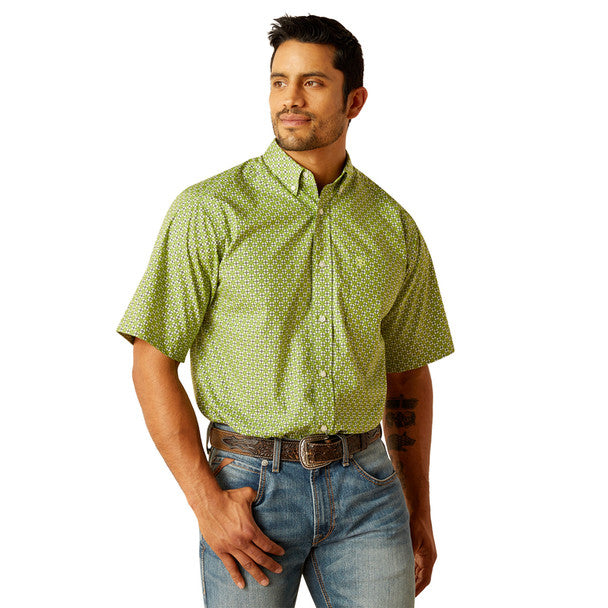 Ariat Men's Toby Short Sleeve Shirt Green 10048373