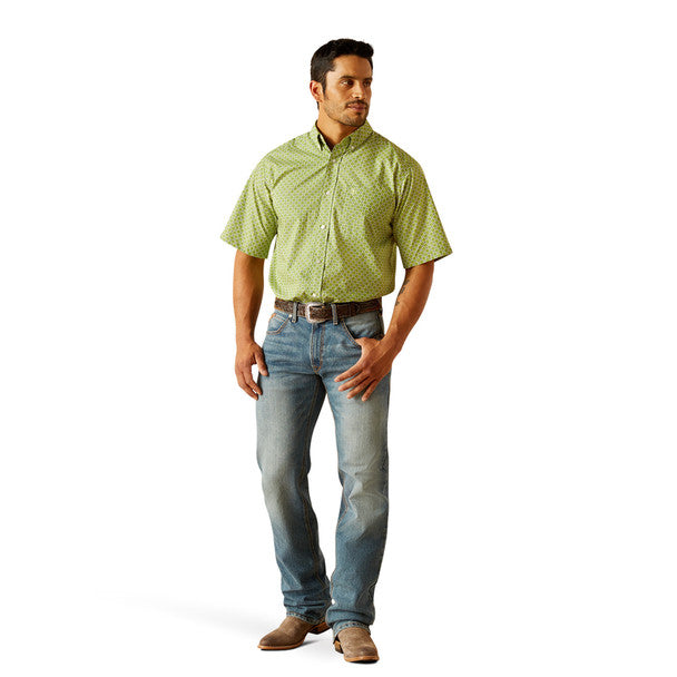 Ariat Men's Toby Short Sleeve Shirt Green 10048373