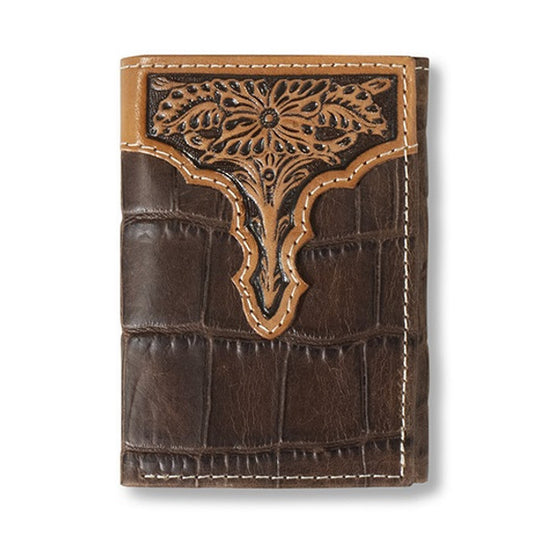 ARIAT TRIFOLD OSTRITCH PRINT FLORAL  A3553202