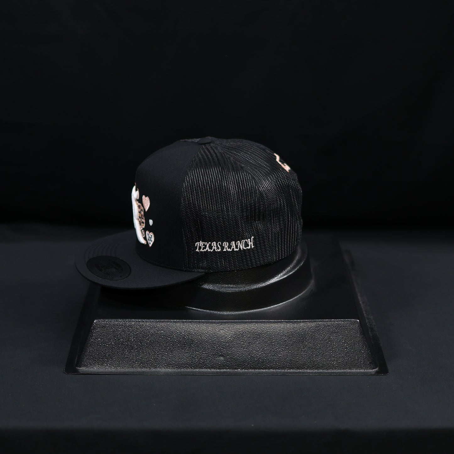 TR Texas Black/Pink Hearts Cap