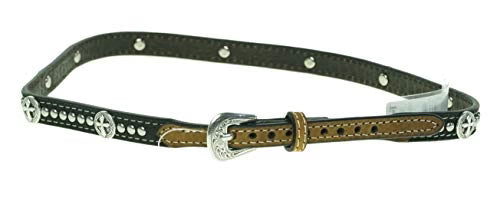 Twister Men's Studded Star Concho Hat Band Black One Size 02350129