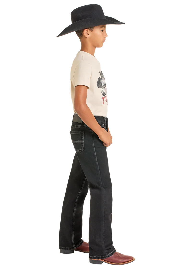 Rock & Roll Denim  BOYS BLACK BOOTCUT BB0BD05576