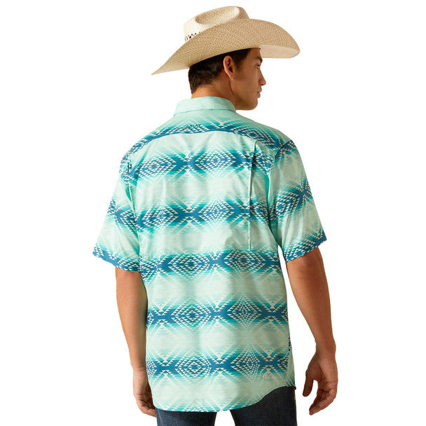 ARIAT VENTTEK BLEACHED AQUA MEN'S SHIRT 10048845