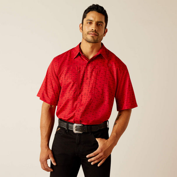 ARIAT VENTTEK CLASSIC FIT HAUTE RED MEN'S SHIRT 10048848