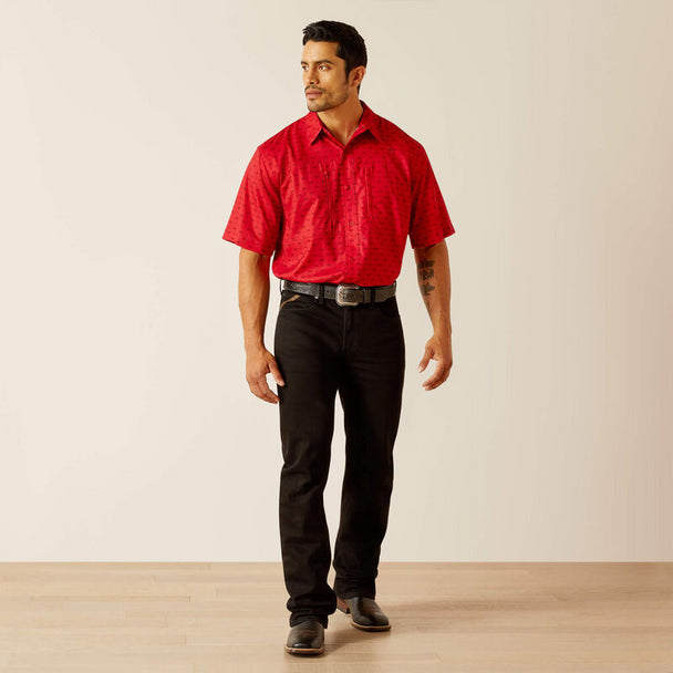 ARIAT VENTTEK CLASSIC FIT HAUTE RED MEN'S SHIRT 10048848