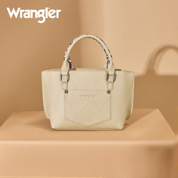 Wrangler Braided Paisley Bandana Tote Bag - Tan WG331-2005TN