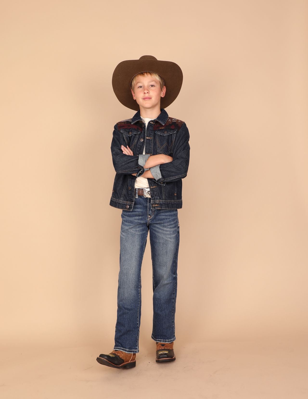 Western Blue Boys’ W473K Modern Bootcut Jeans – Blue (Youth)