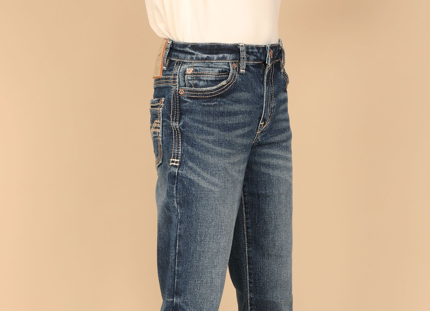 Western Blue Boys’ W473K Modern Bootcut Jeans – Blue (Youth)