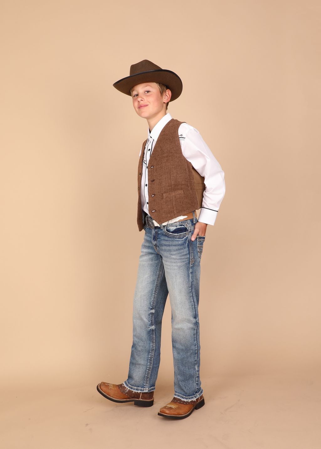 Western Blue Boys’ W474K Jeans – Soft Blue (Youth)