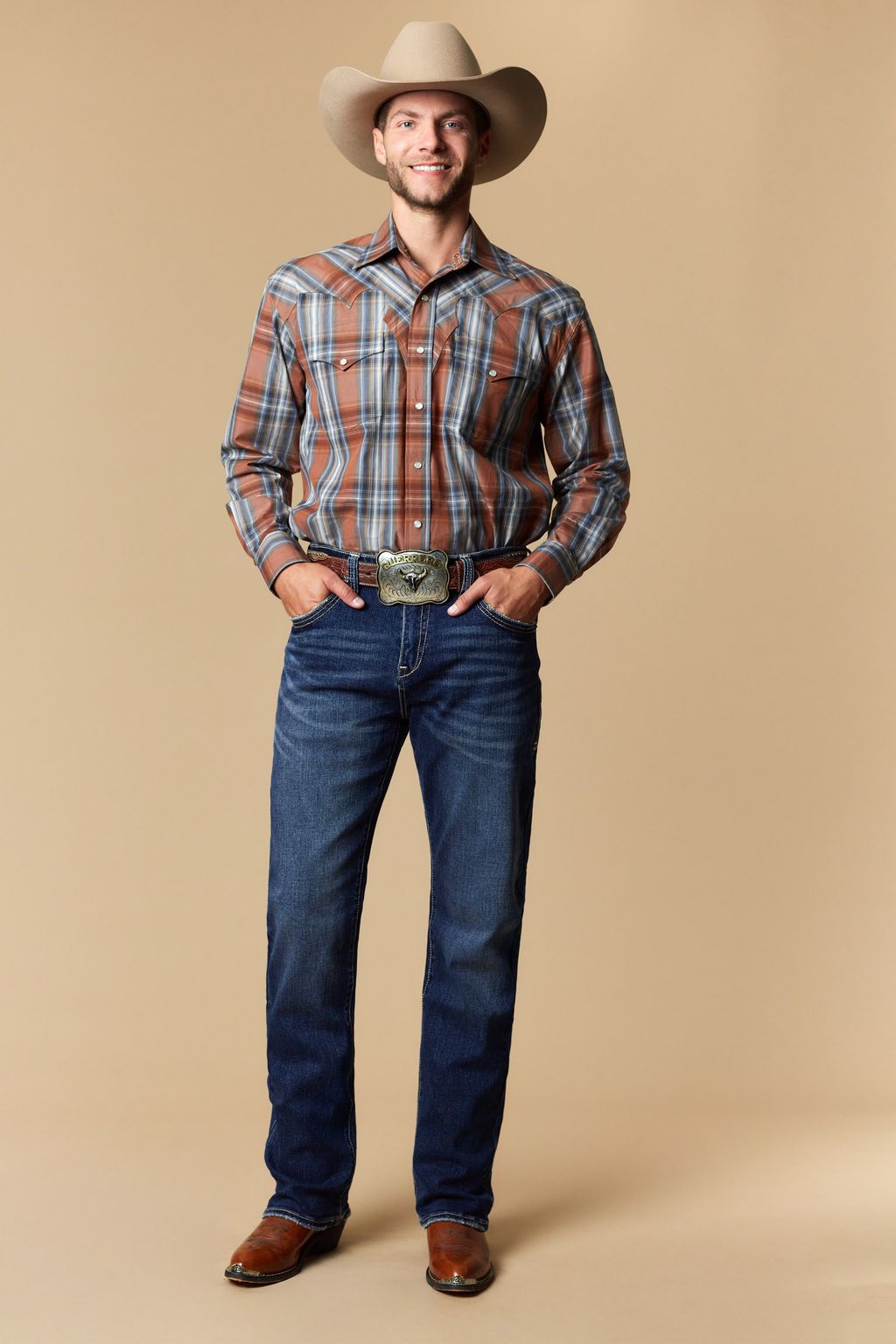 Western Blue Men’s W473 Modern Bootcut Jeans – Blue