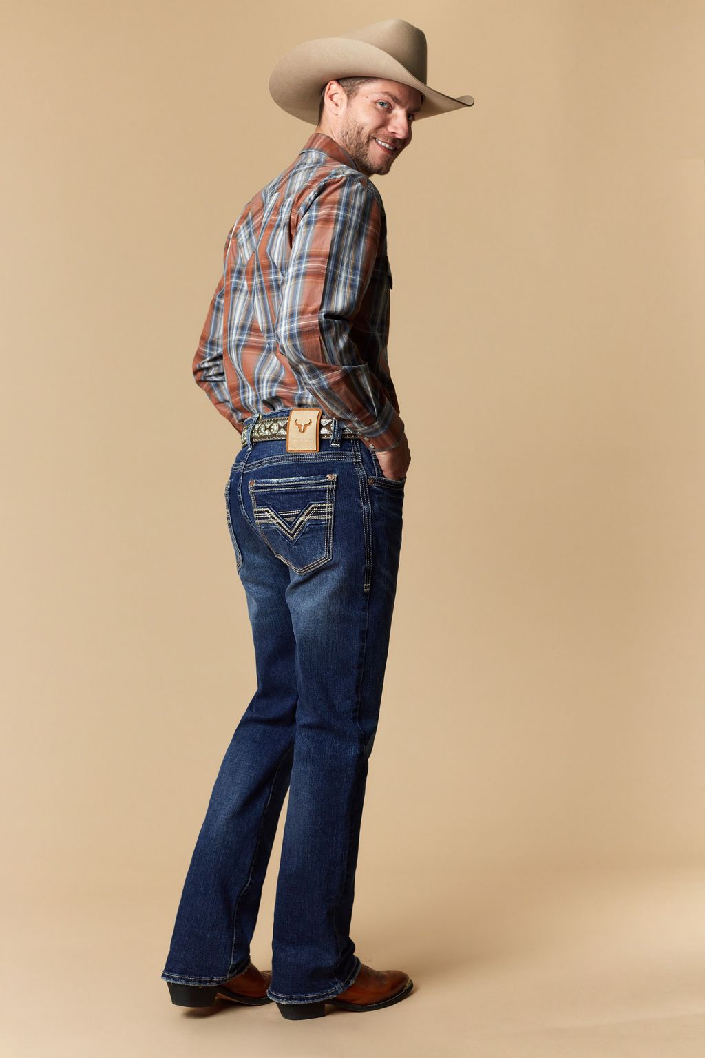 Western Blue Men’s W473 Modern Bootcut Jeans – Blue