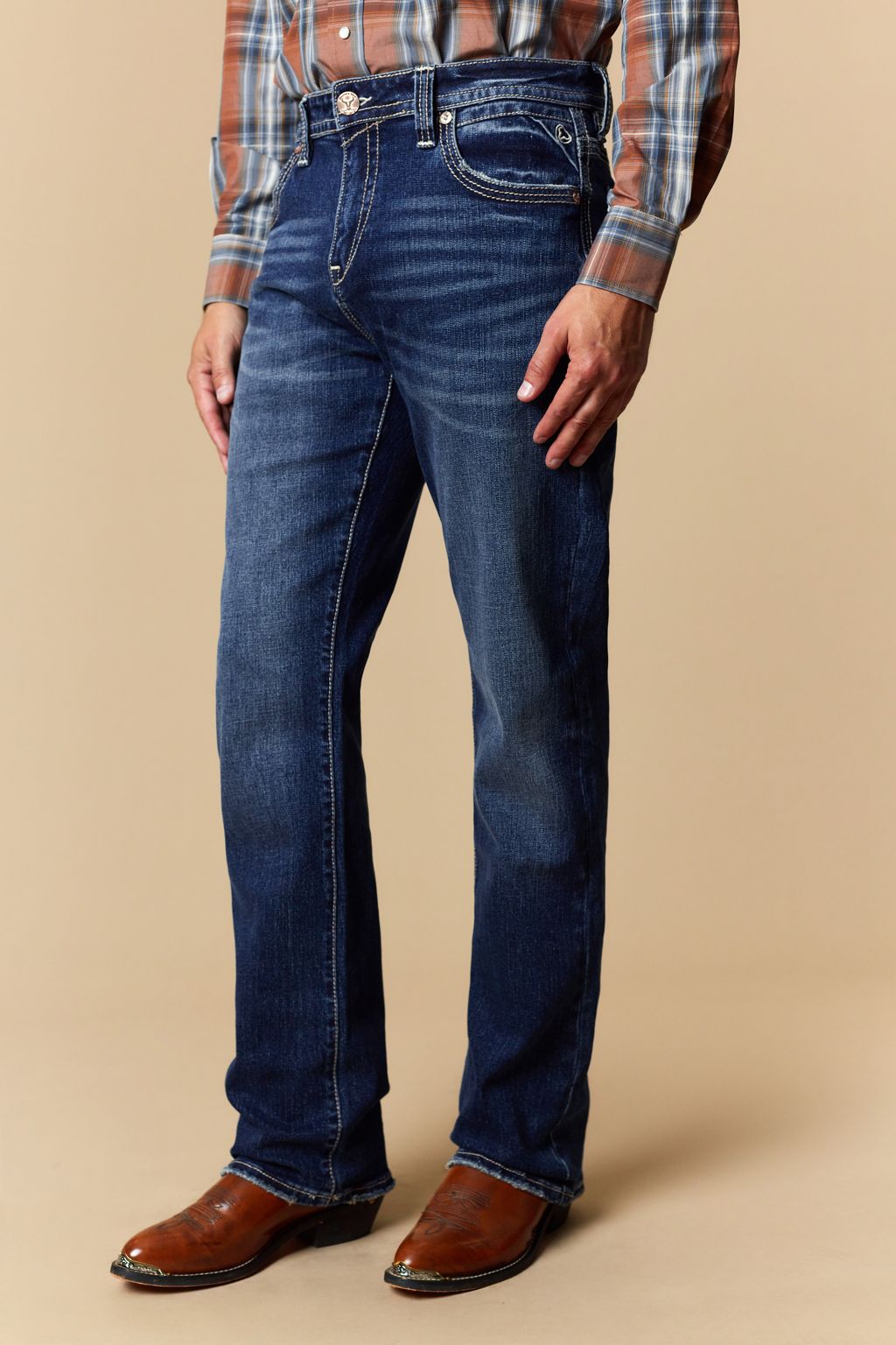 Western Blue Men’s W473 Modern Bootcut Jeans – Blue