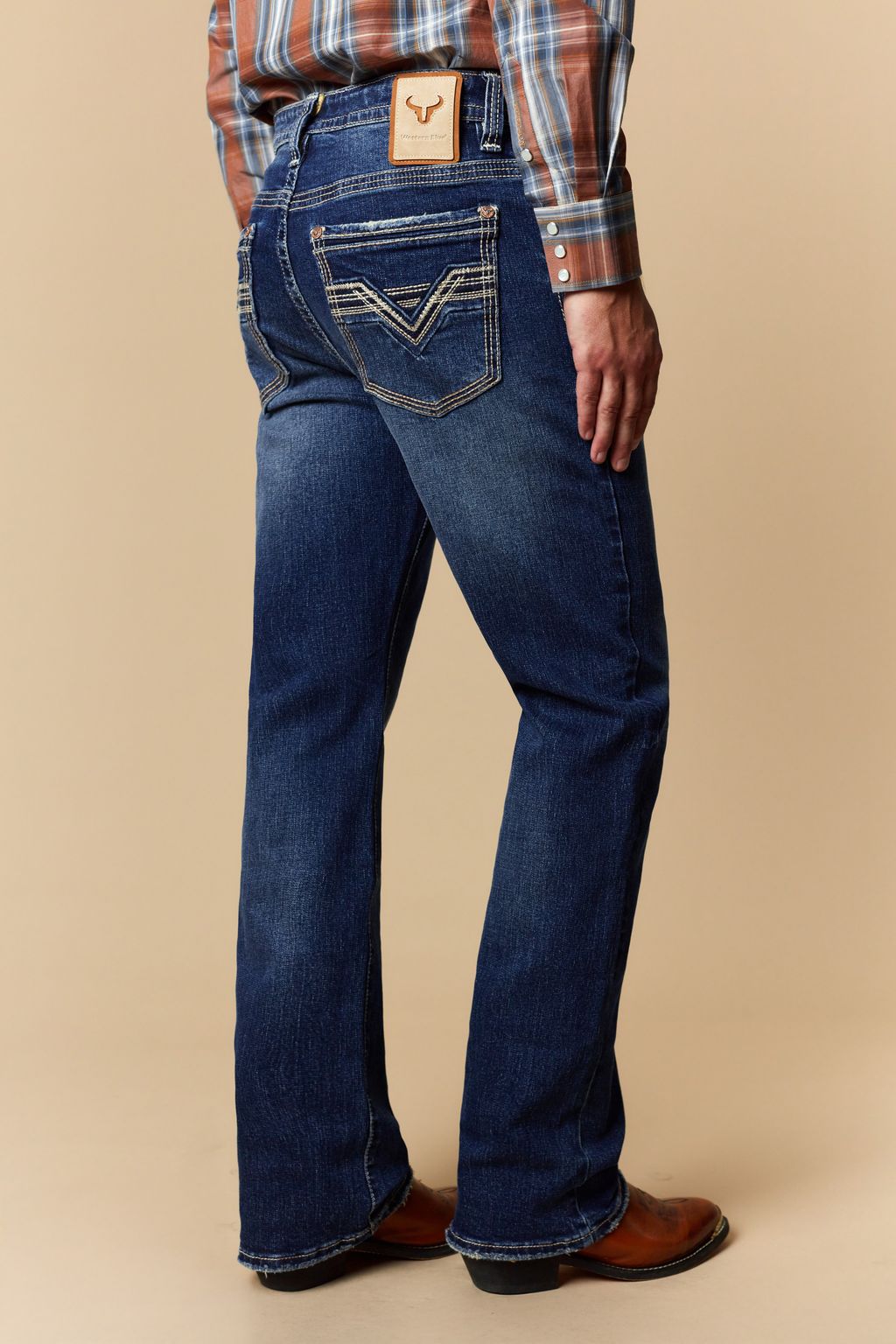 Western Blue Men’s W473 Modern Bootcut Jeans – Blue