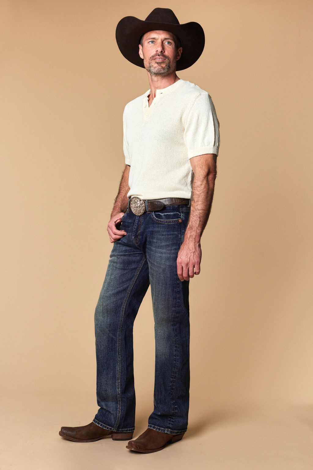Western Blue Men’s WB-623 Modern Bootcut Jeans – Blue