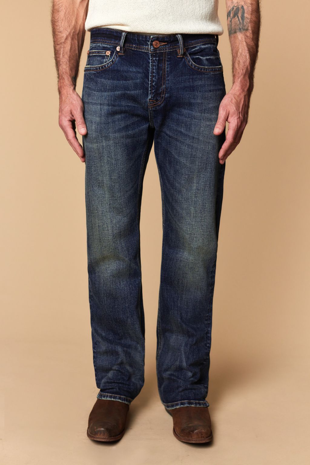 Western Blue Men’s WB-623 Modern Bootcut Jeans – Blue