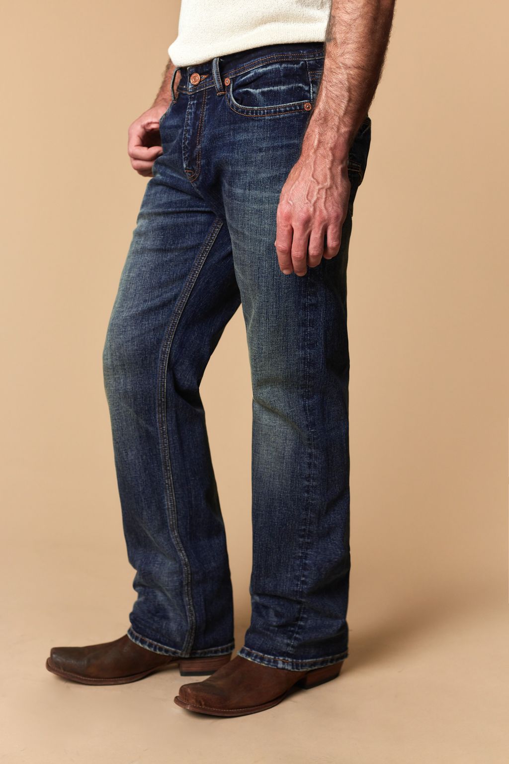 Western Blue Men’s WB-623 Modern Bootcut Jeans – Blue