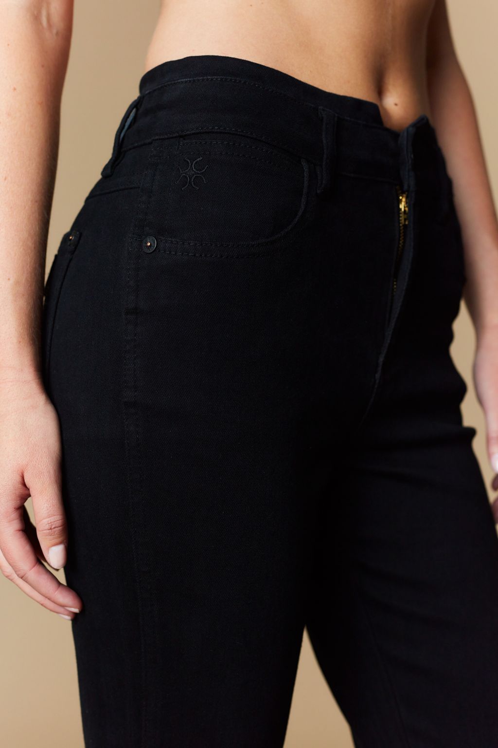 Western Blue Women’s High Rise Black Flare Jeans – Style W2372PF