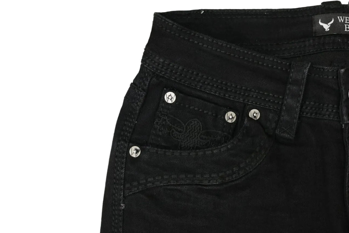 Western Bull Mens Jean Black WB-A01