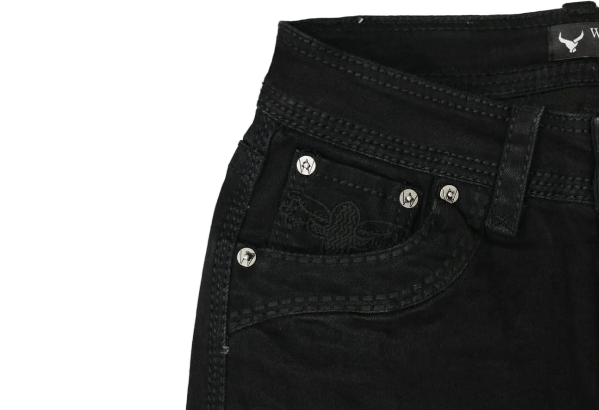Western Bull Mens Jean Black WB-A03