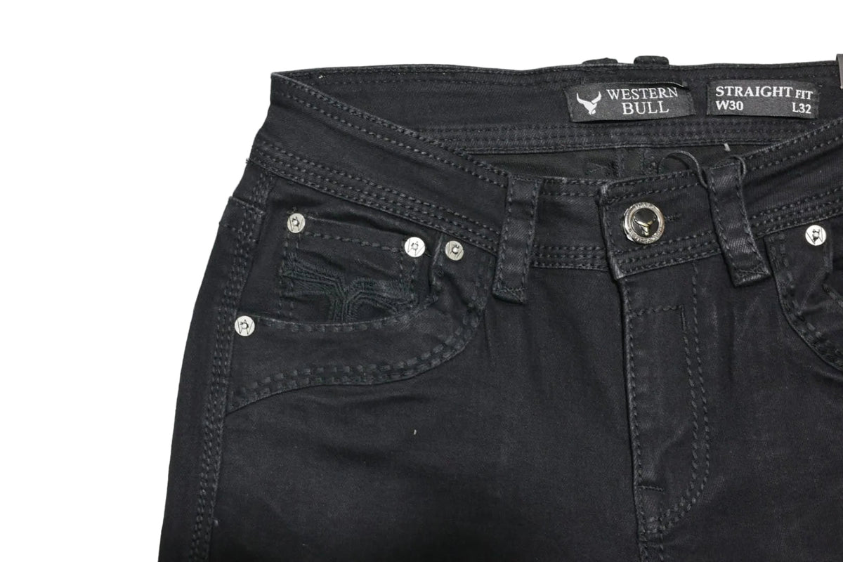 Western Bull Mens Jean Black WB-A03