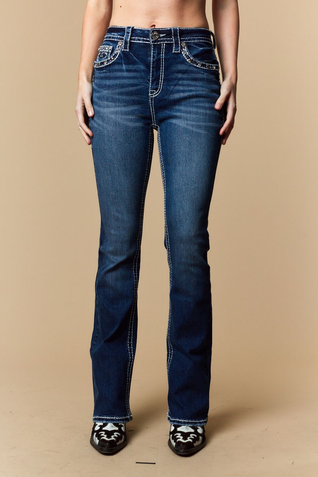 Women's Western Blue Denim W231 Bootcut