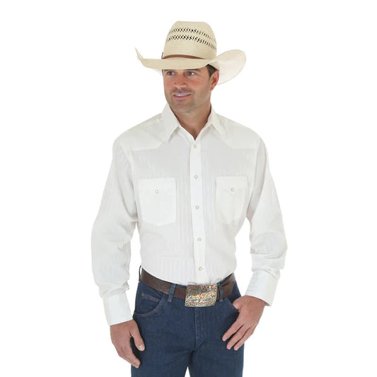 Wrangler 1075226TN Sport Western Snap Shirt - Yellow