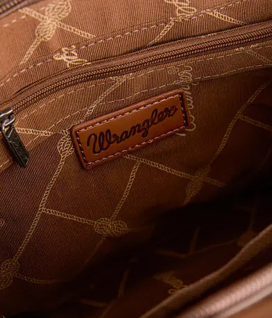 Wrangler Concho Structured Tote Brown WG250G-8250CF