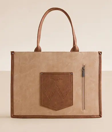 Wrangler Concho Structured Tote Tan WG250G-8250TN