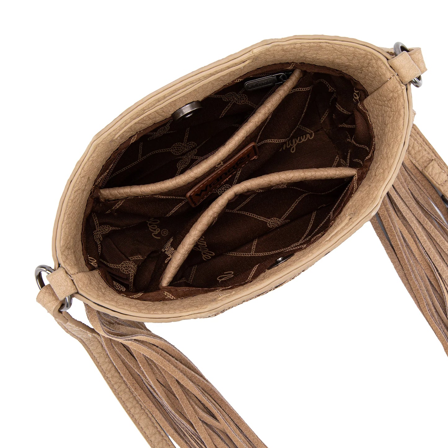 Wrangler Genuine Cowhide Handbag Tan WG283-8015TN