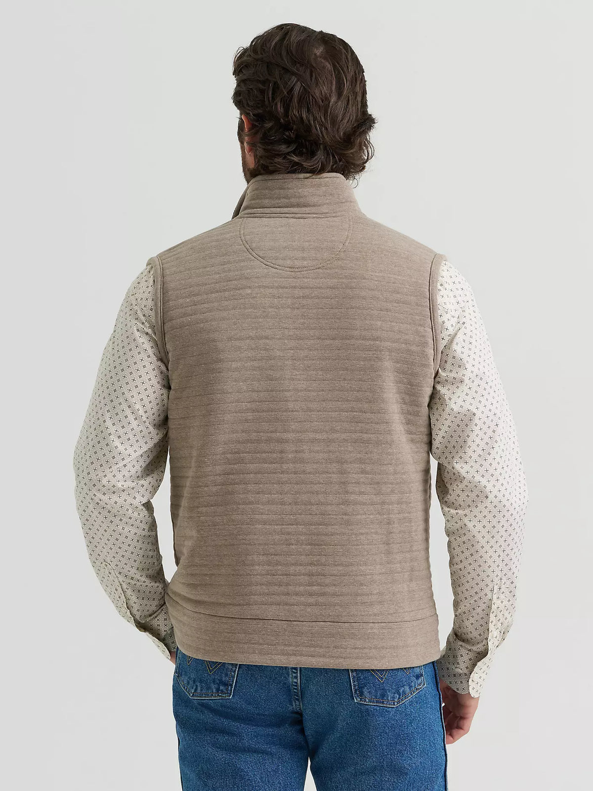 Wrangler Men's George Strait Knit Zip Vest Tan 112381930