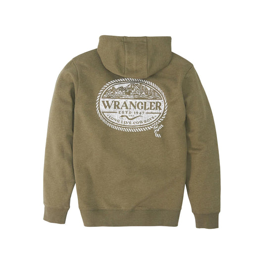 Wrangler Men's "Wrangler Outdoor" Hoodie, Burnt Olive - 112350060