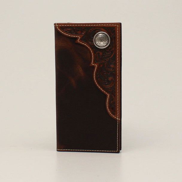 Ariat Youth Rodeo Round Conch Brown Wallet A3551302