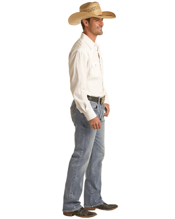 Men's Rock & Roll Cowboy Vintage '46 Pistol Stackable Jean VMSPD03713
