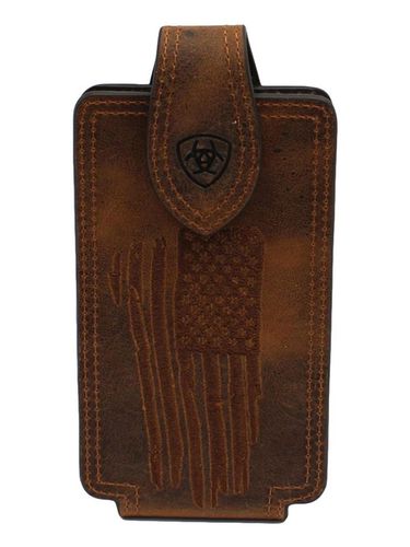 Ariat Cell Case Boot Stitch Embroidery Brown Rowdy A06045282