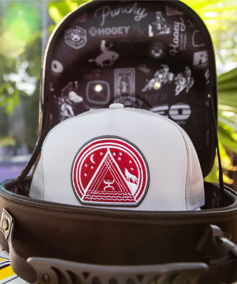 Hooey Large Cap Carrier - Black w/ Rodeo Pattern Interior CC010