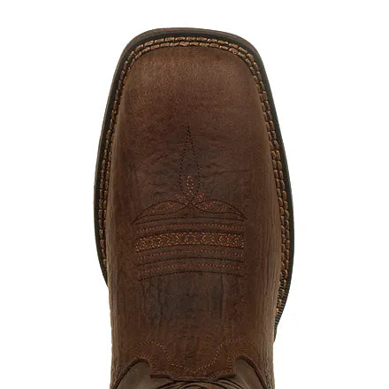 Durango Boots: Men's DDB0314 Brown Rebel Distressed Flag Pull On Square Toe Western Boot
