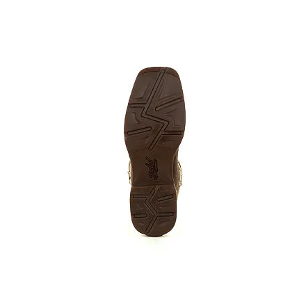 Durango Boots: Men's DDB0314 Brown Rebel Distressed Flag Pull On Square Toe Western Boot