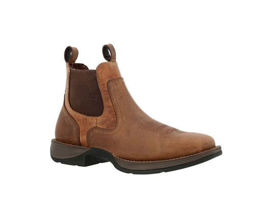 Durango Men’s Rebel Red Dirt 6″  Western Work Boot -Brown And Tan- DDB0460