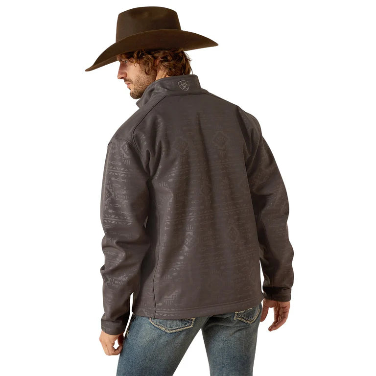 Ariat Men's Logo 2.0 Phantom Embossed Softshell Jacket 10058158
