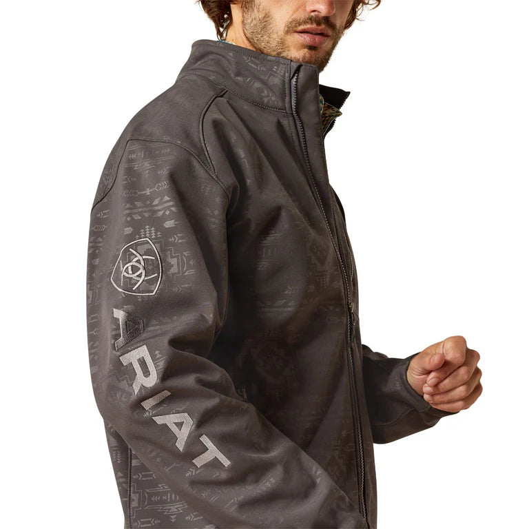 Ariat Men's Logo 2.0 Phantom Embossed Softshell Jacket 10058158