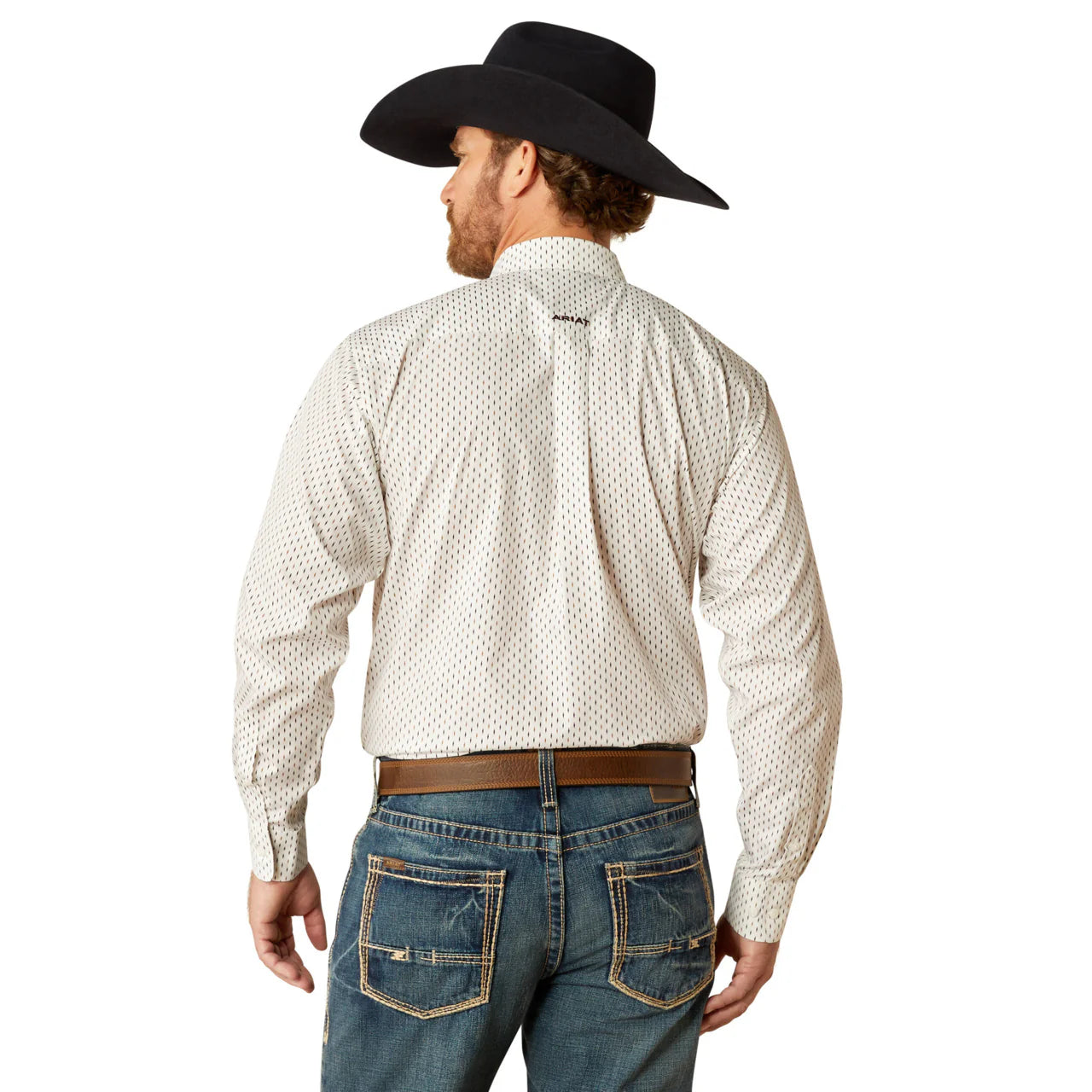 Ariat Mens Wrinkle-Free Izzy LS Shrt White 10054046