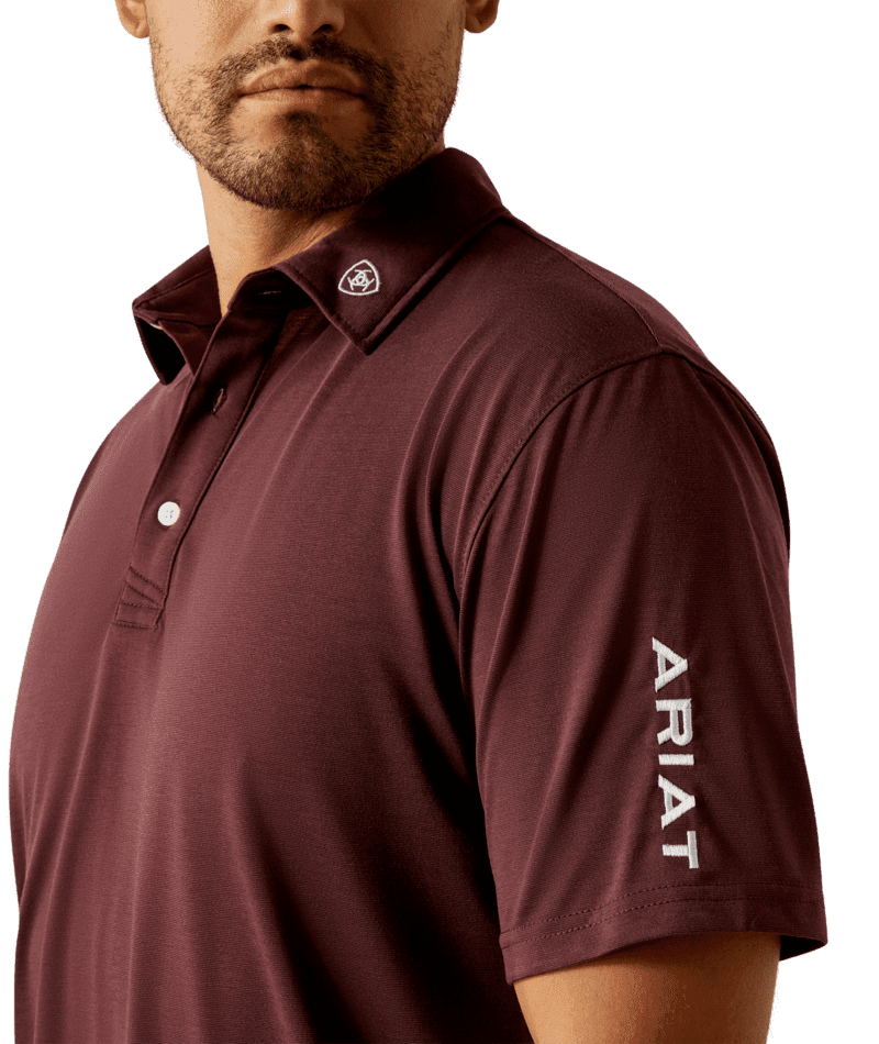 ARIAT MENS Team Logo Malbec Polo 10058736