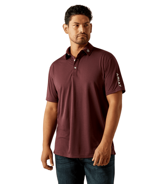 ARIAT MENS Team Logo Malbec Polo 10058736