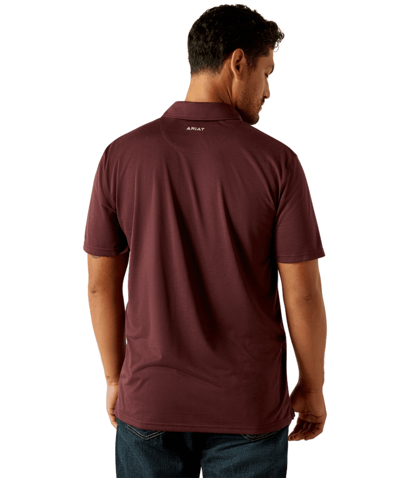 ARIAT MENS Team Logo Malbec Polo 10058736